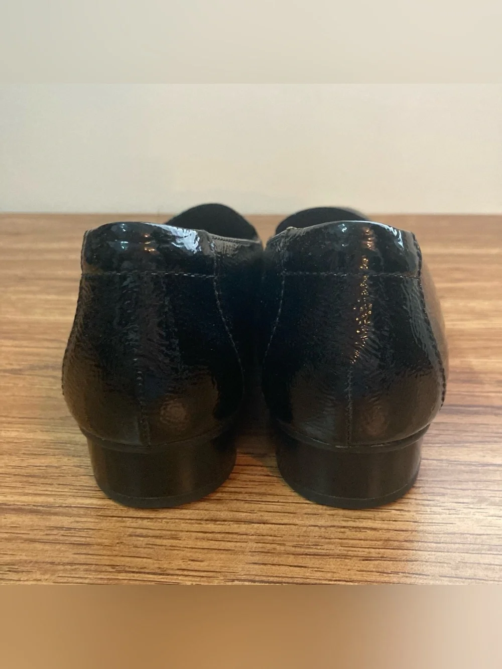 Clarks Glossy Black Shoes 7